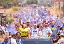 Amazonas Roberto Cidade participa de carreata com apoiadores em Itacoatiara