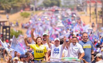 Amazonas Roberto Cidade participa de carreata com apoiadores em Itacoatiara
