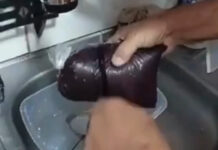 VÍDEO: Homem denuncia à venda de açaí com papel higiênico na Feira da Panair em Manaus