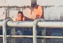 VÍDEO: Homens em momento íntimo são abordados por PM na Orla de Macapá