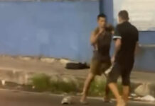 VÍDEO: Homens são flagrados br1gando na Bola do Produtor no Jorge Teixeira