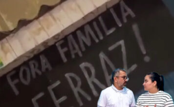 VÍDEO: População de Iranduba espalha faixas com pedido de saída do prefeito Ferraz e sua família do Iranduba